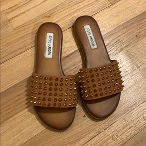 New Steve Madden Farryn Studded Slides